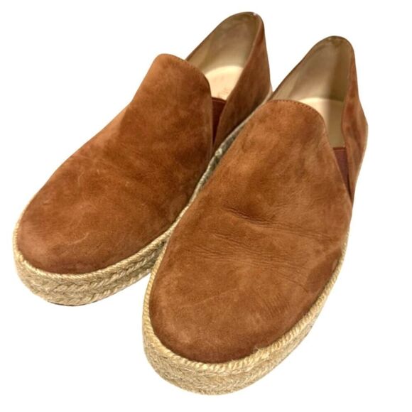 Stuart Weitzman Nugal Tan Suede Flats Women's Sz. 8 - Picture 1 of 7
